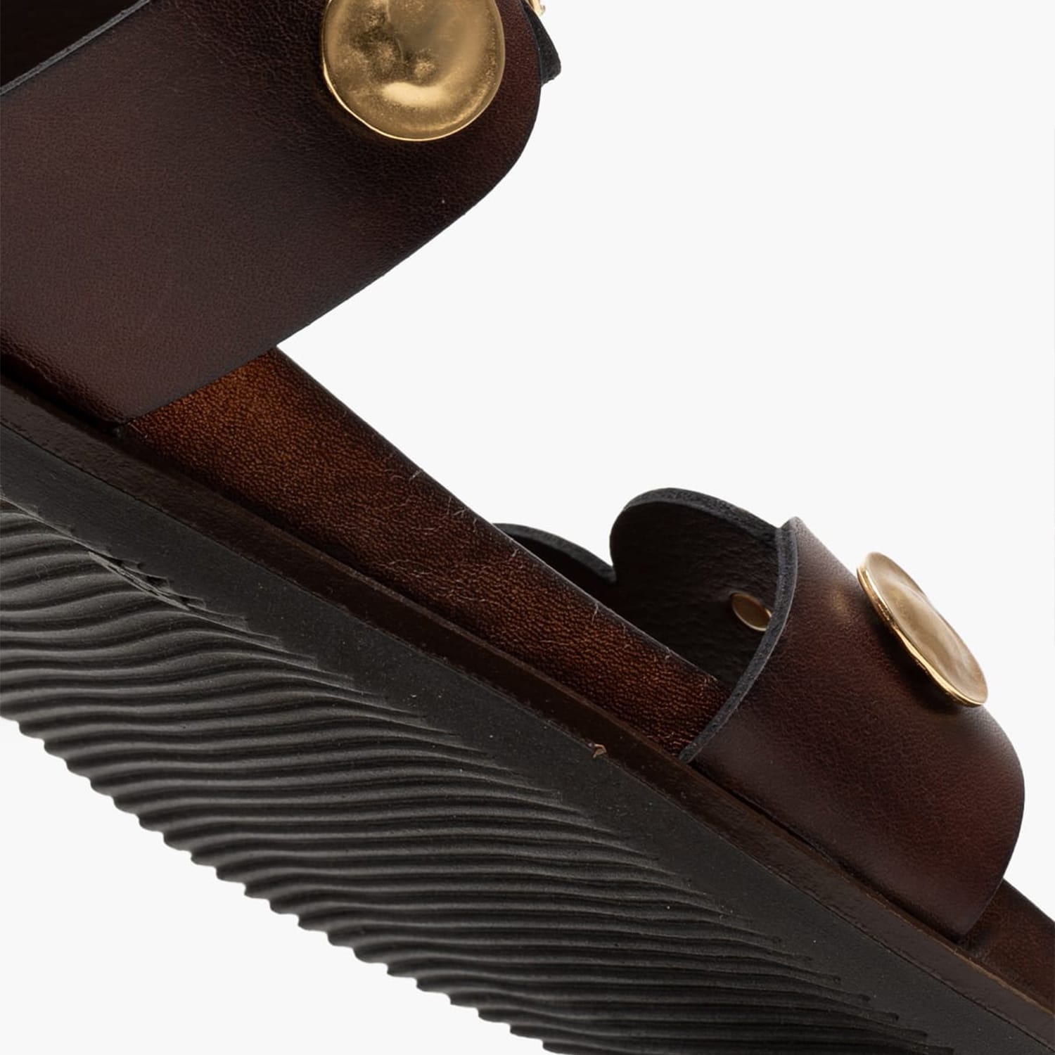 Γυναικεία Flats 14.858 Καφέ Δέρμα Makis Kotris