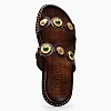 Γυναικεία Flats 14.858 Καφέ Δέρμα Makis Kotris