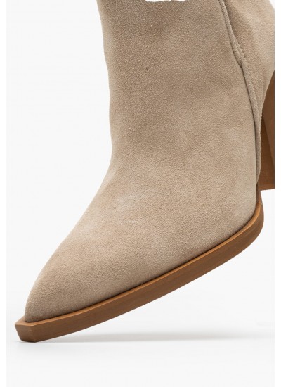 Women Boots 16.040 Beige Buckskin MAKIS KOTRIS