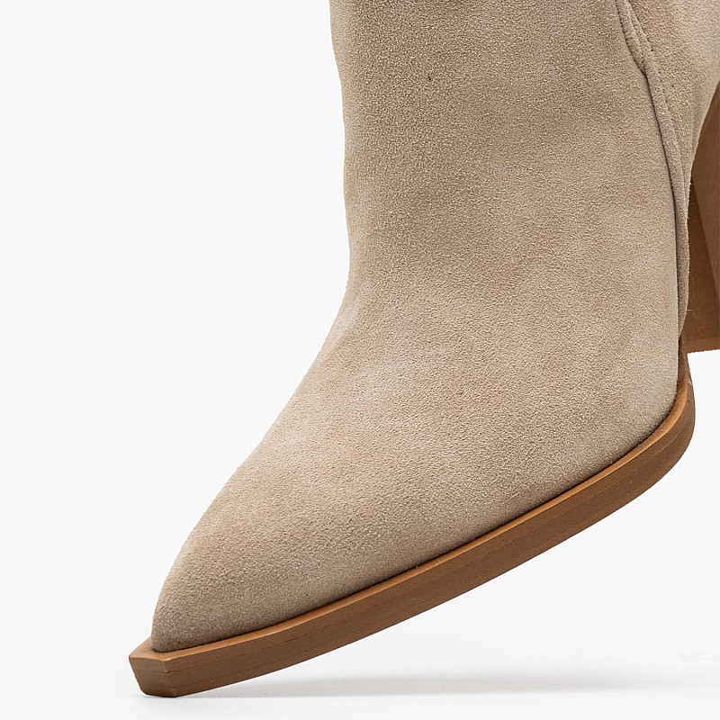 Women Boots 16.040 Beige Buckskin MAKIS KOTRIS
