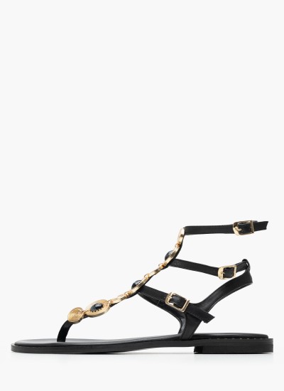 Women Flats 04.035 Black Leather MAKIS KOTRIS