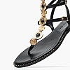 Women Flats K.070 Black Leather MAKIS KOTRIS Women Flats K.070 Black Leather MAKIS KOTRIS