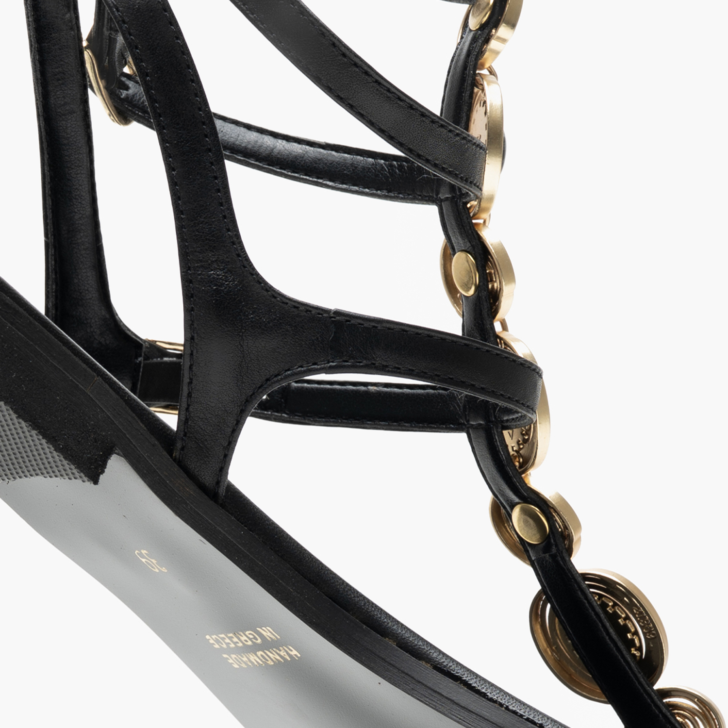 Women Flats K.070 Black Leather MAKIS KOTRIS Women Flats K.070 Black Leather MAKIS KOTRIS