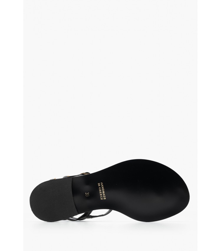 Women Flats K.070 Black Leather MAKIS KOTRIS Women Flats K.070 Black Leather MAKIS KOTRIS