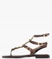 Women Flats K.070 Brown Leather MAKIS KOTRIS Women Flats K.070 Brown Leather MAKIS KOTRIS