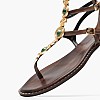 Women Flats K.070 Brown Leather MAKIS KOTRIS Women Flats K.070 Brown Leather MAKIS KOTRIS