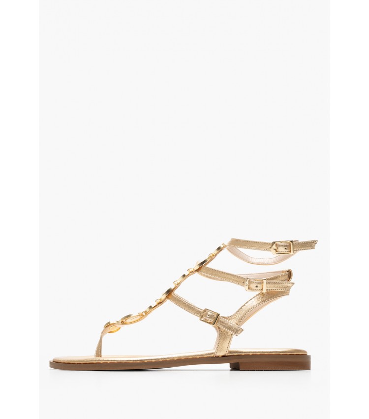 Γυναικεία Flats K.070 Χρυσό Δέρμα Makis Kotris Γυναικεία Flats K.070 Χρυσό Δέρμα Makis Kotris