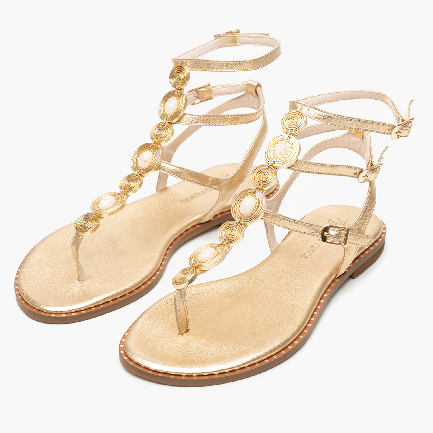 Γυναικεία Flats K.070 Χρυσό Δέρμα Makis Kotris Γυναικεία Flats K.070 Χρυσό Δέρμα Makis Kotris