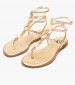 Γυναικεία Flats K.070 Χρυσό Δέρμα Makis Kotris Γυναικεία Flats K.070 Χρυσό Δέρμα Makis Kotris
