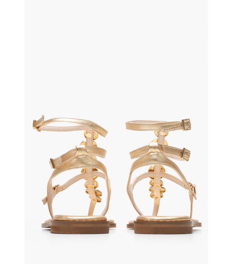 Γυναικεία Flats K.070 Χρυσό Δέρμα Makis Kotris Γυναικεία Flats K.070 Χρυσό Δέρμα Makis Kotris