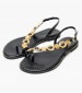 Γυναικεία Flats K.080 Μαύρο Δέρμα Makis Kotris