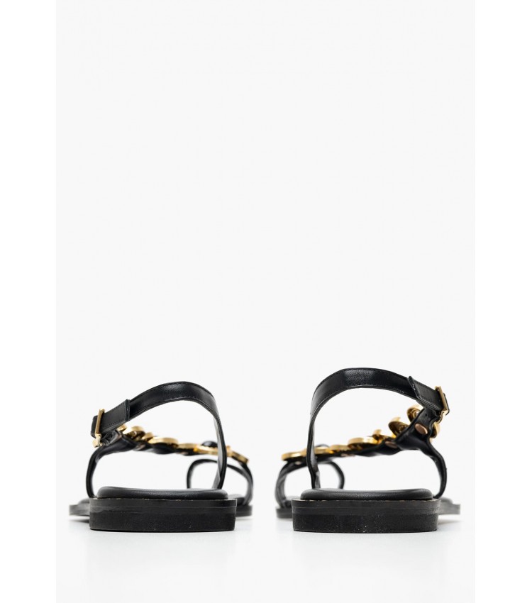 Γυναικεία Flats K.080 Μαύρο Δέρμα Makis Kotris