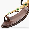 Women Flats K.080 Brown Leather MAKIS KOTRIS Women Flats K.080 Brown Leather MAKIS KOTRIS