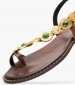 Γυναικεία Flats K.080 Καφέ Δέρμα Makis Kotris