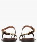 Γυναικεία Flats K.080 Καφέ Δέρμα Makis Kotris