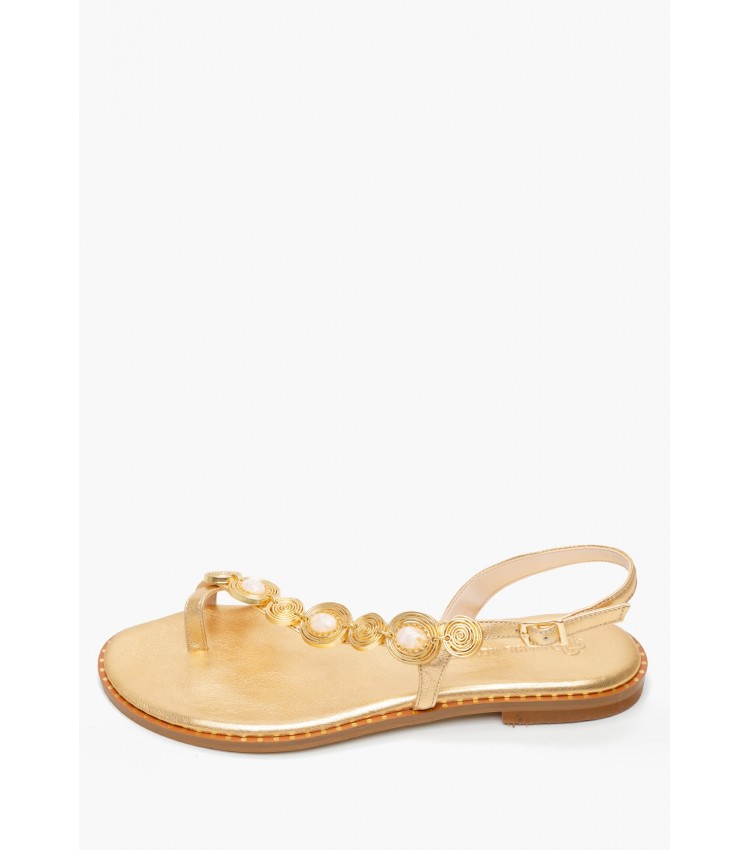 Γυναικεία Flats K.080 Χρυσό Δέρμα Makis Kotris Γυναικεία Flats K.080 Χρυσό Δέρμα Makis Kotris