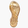 Women Flats K.080 Gold Leather MAKIS KOTRIS Women Flats K.080 Gold Leather MAKIS KOTRIS