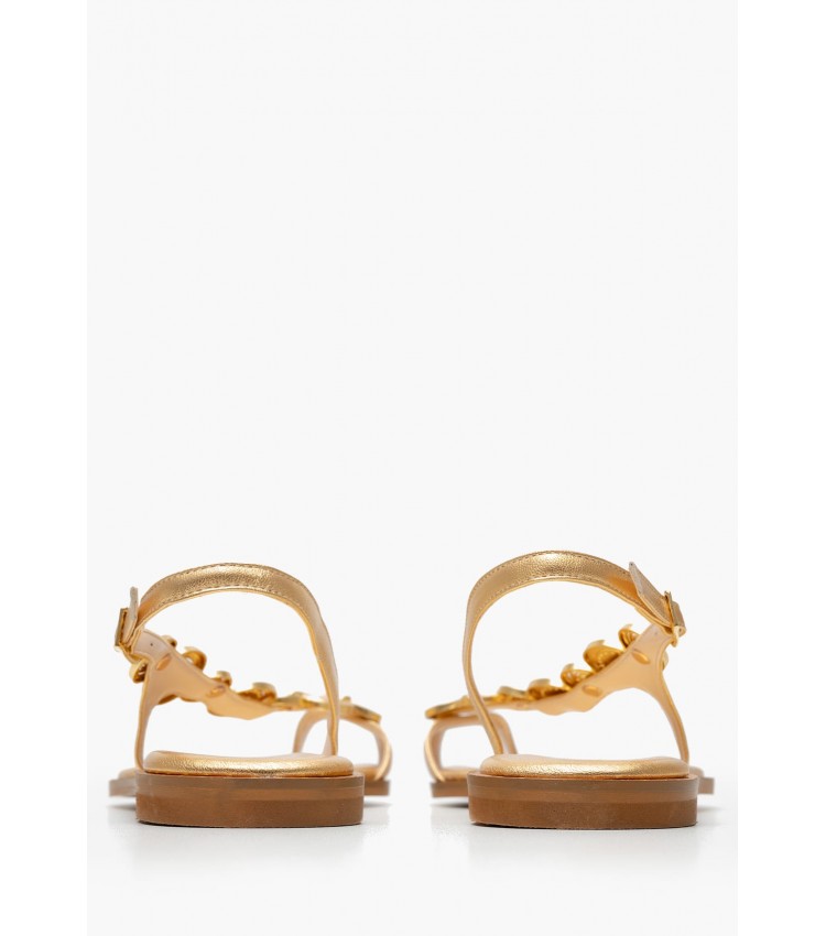 Γυναικεία Flats K.080 Χρυσό Δέρμα Makis Kotris Γυναικεία Flats K.080 Χρυσό Δέρμα Makis Kotris