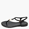 Women Flats K.117 Black Leather MAKIS KOTRIS Women Flats K.117 Black Leather MAKIS KOTRIS