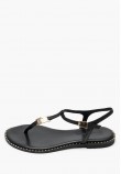 Γυναικεία Flats K.117 Μαύρο Δέρμα Makis Kotris