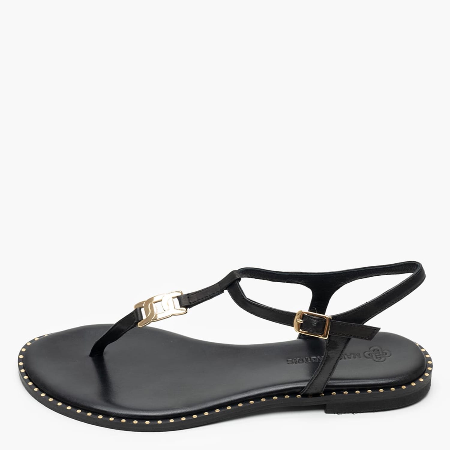 Γυναικεία Flats K.117 Μαύρο Δέρμα Makis Kotris