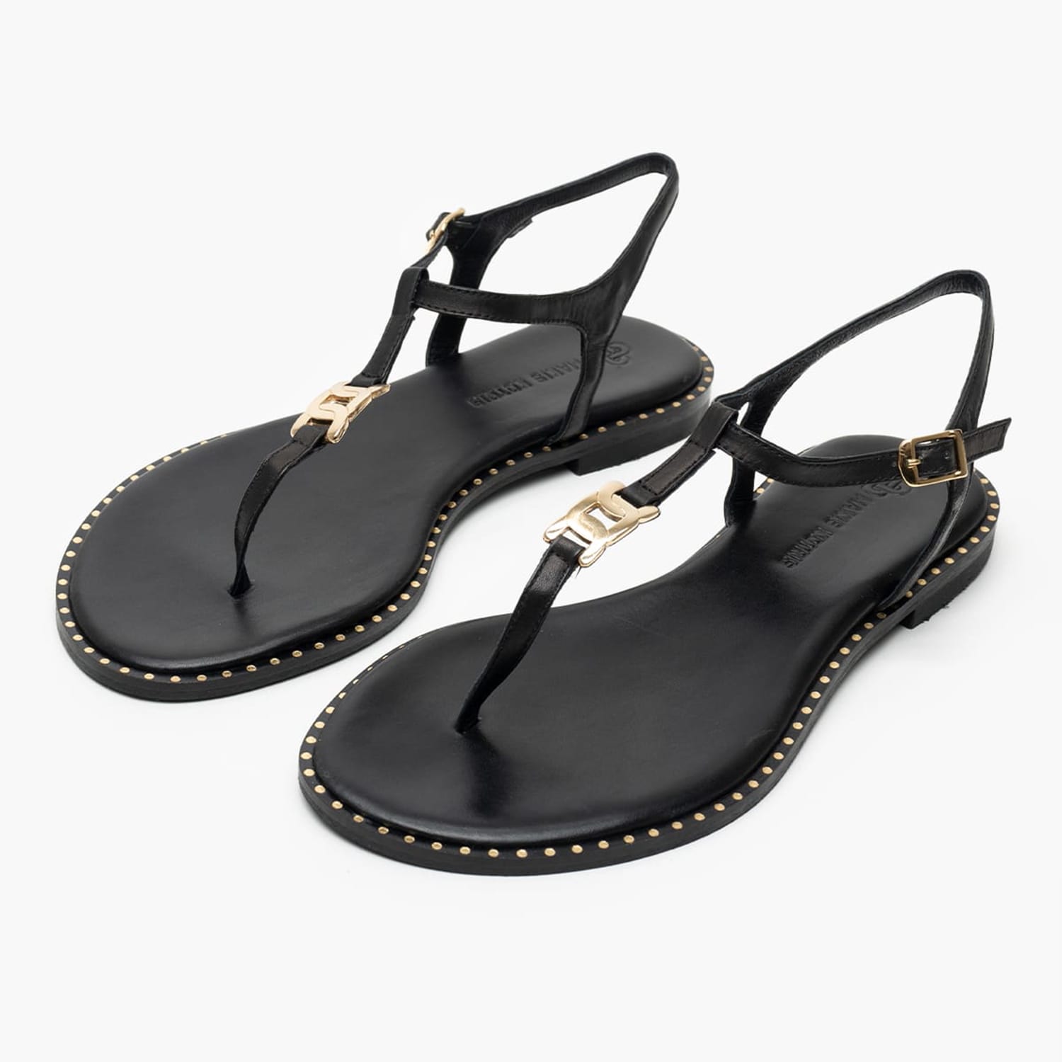 Women Flats K.117 Black Leather MAKIS KOTRIS Women Flats K.117 Black Leather MAKIS KOTRIS