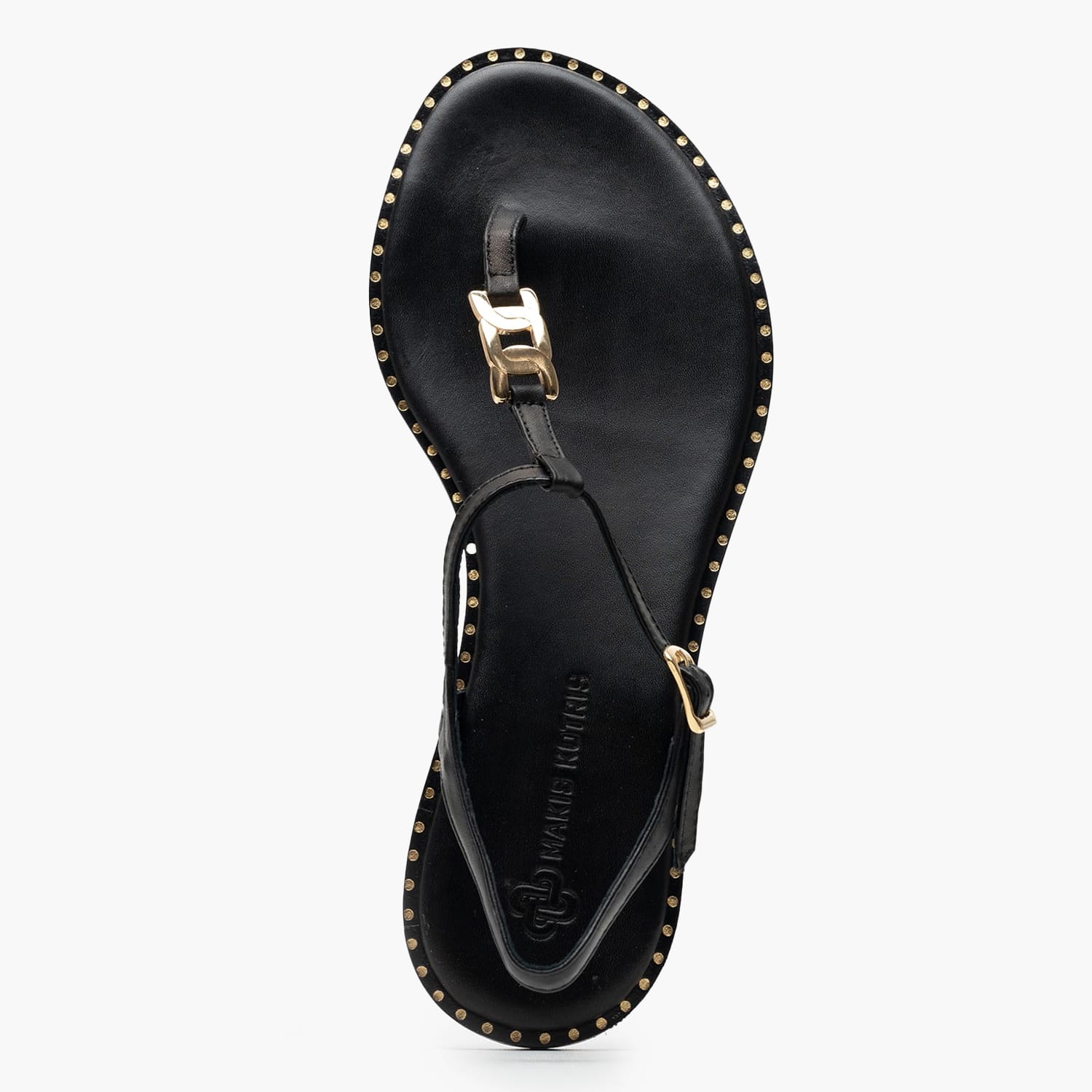 Women Flats K.117 Black Leather MAKIS KOTRIS Women Flats K.117 Black Leather MAKIS KOTRIS