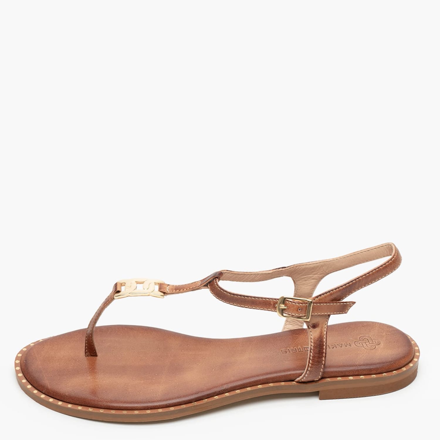 Γυναικεία Flats K.117 Ταμπά Δέρμα Makis Kotris