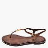 Women Flats K.117 Brown Leather MAKIS KOTRIS Women Flats K.117 Brown Leather MAKIS KOTRIS