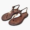 Women Flats K.117 Brown Leather MAKIS KOTRIS Women Flats K.117 Brown Leather MAKIS KOTRIS