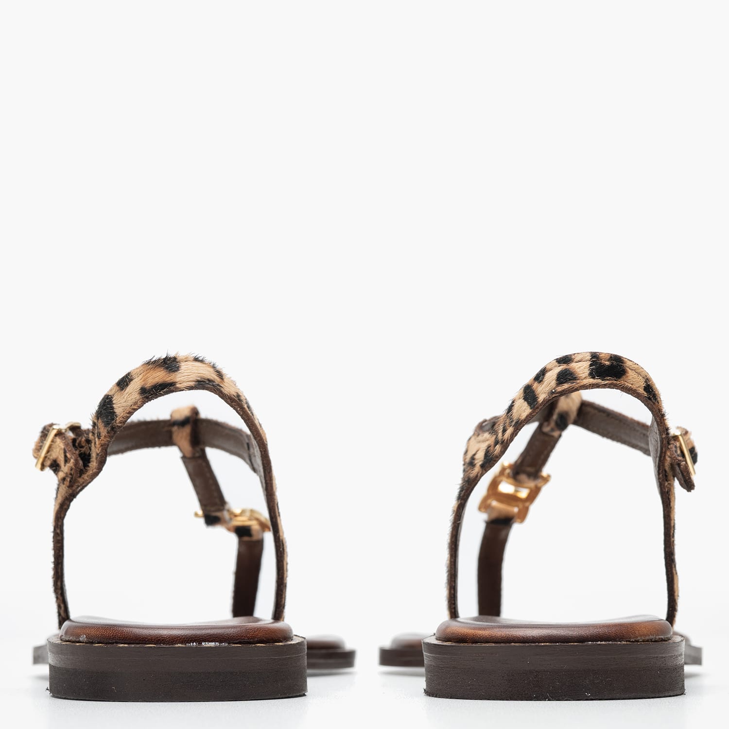 Women Flats K.117 Leopard Leather MAKIS KOTRIS