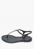 Γυναικεία Flats K.119 Μαύρο Δέρμα Makis Kotris