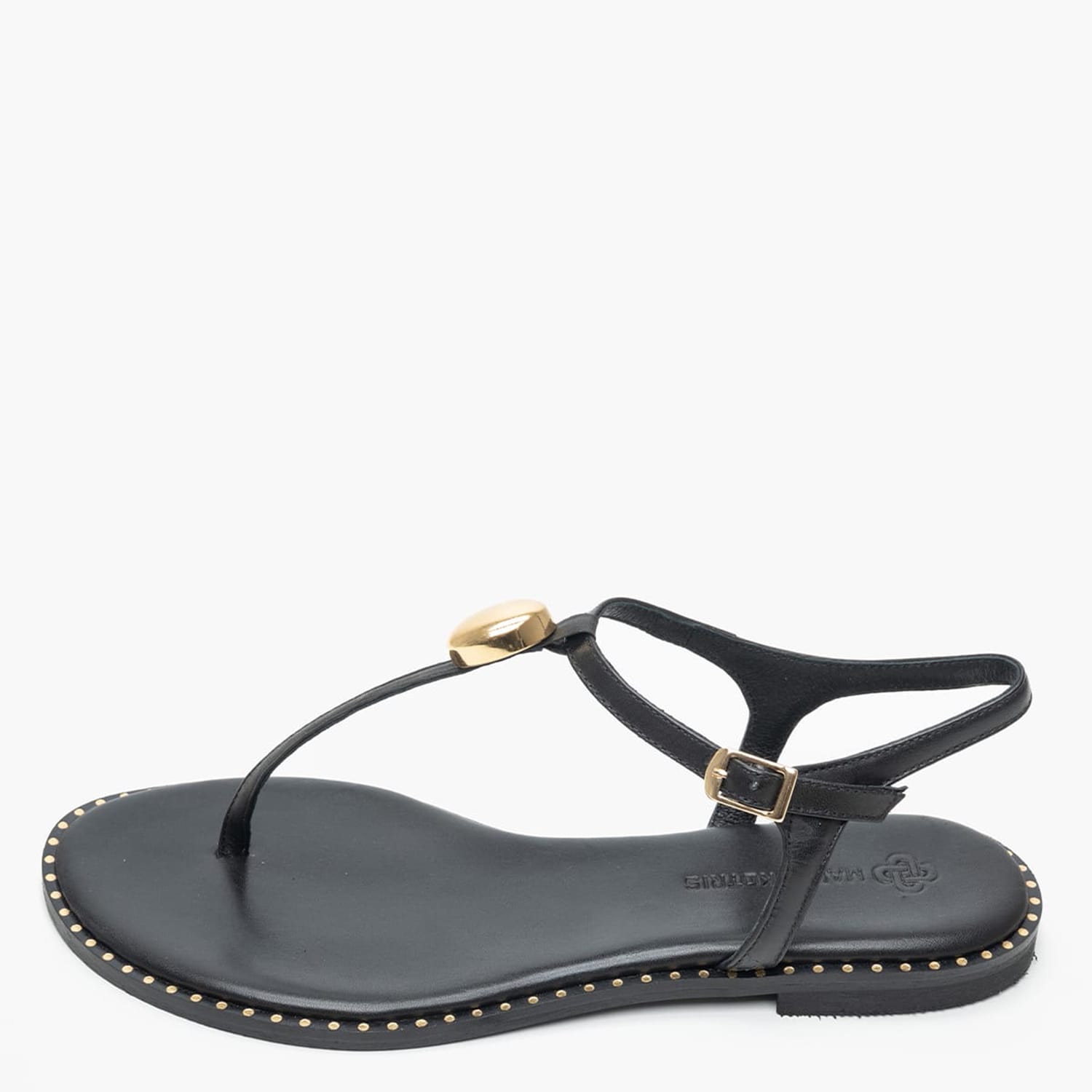 Γυναικεία Flats K.119 Μαύρο Δέρμα Makis Kotris