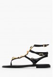 Γυναικεία Flats K.790 Μαύρο Δέρμα Makis Kotris