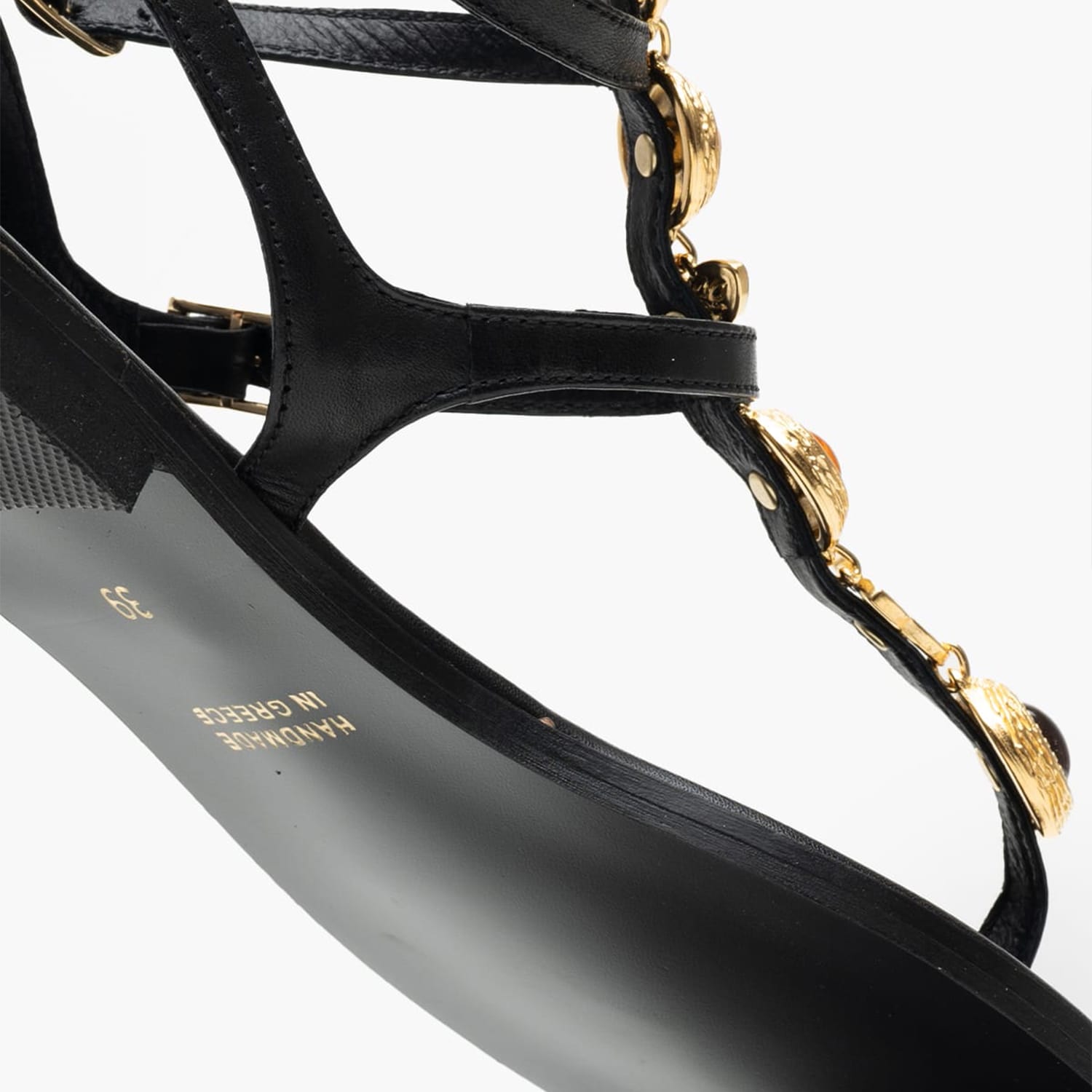 Women Flats K.790 Black Leather MAKIS KOTRIS Women Flats K.790 Black Leather MAKIS KOTRIS