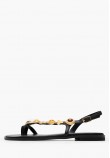 Γυναικεία Flats K.890 Μαύρο Δέρμα Makis Kotris