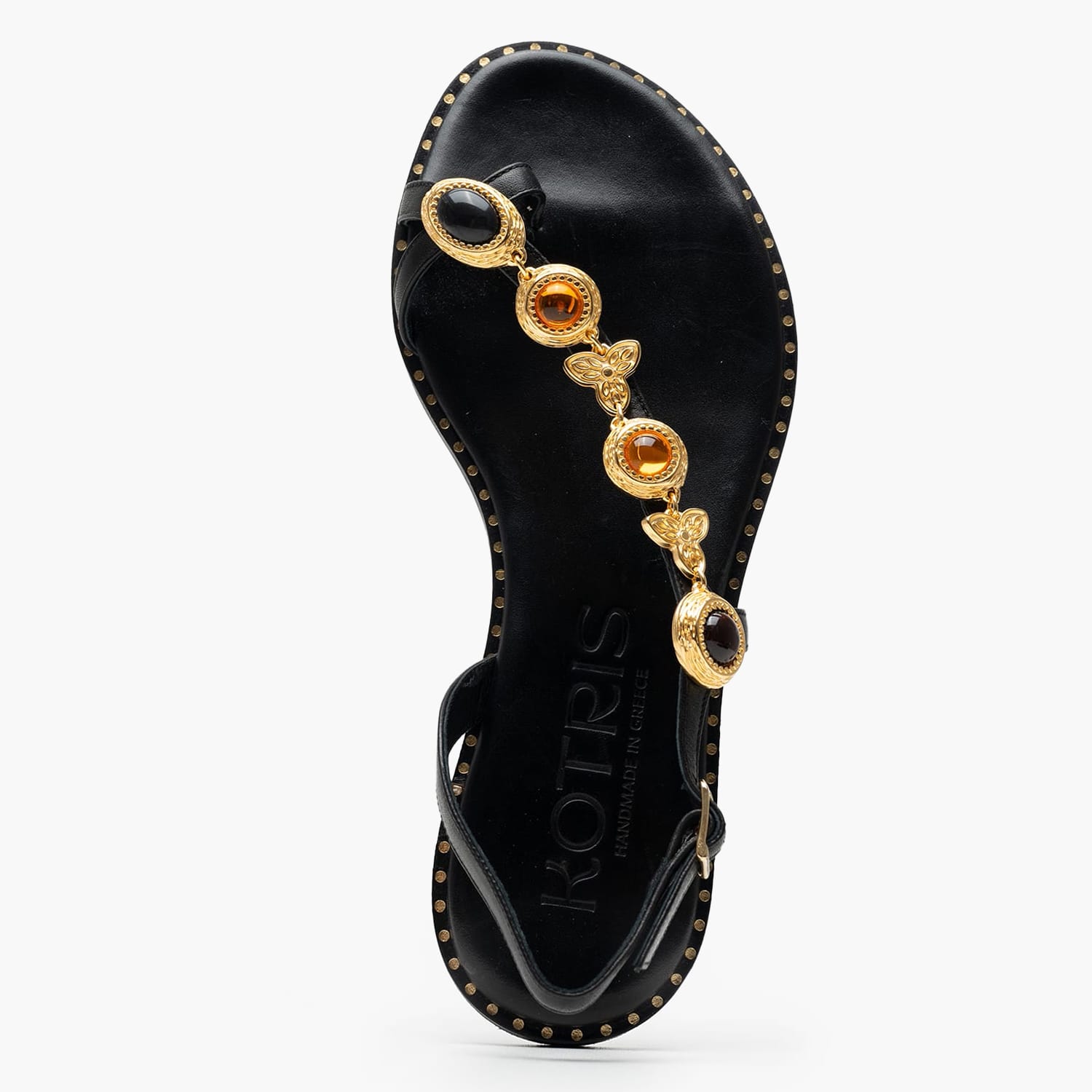 Γυναικεία Flats K.890 Μαύρο Δέρμα Makis Kotris