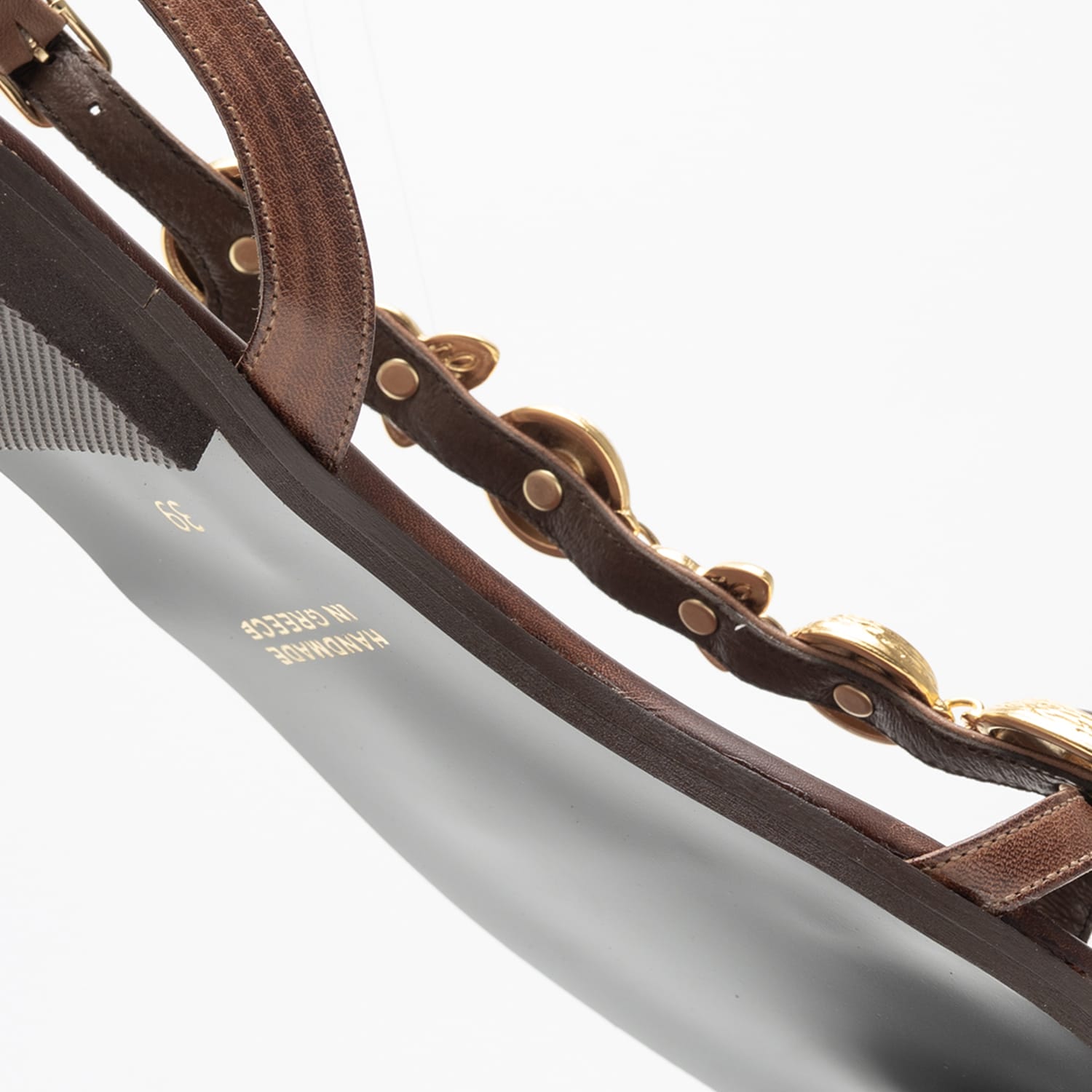 Γυναικεία Flats K.890 Καφέ Δέρμα Makis Kotris