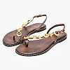 Γυναικεία Flats K.890 Καφέ Δέρμα Makis Kotris