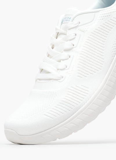 Γυναικεία Παπούτσια Casual 149752 Άσπρο Ύφασμα Skechers