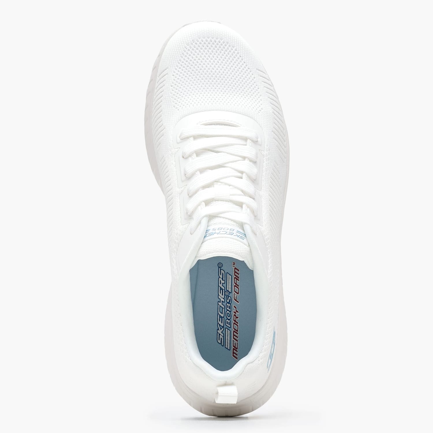 Women Casual Shoes 117209 White Fabric Skechers Women Casual Shoes 117209 White Fabric Skechers