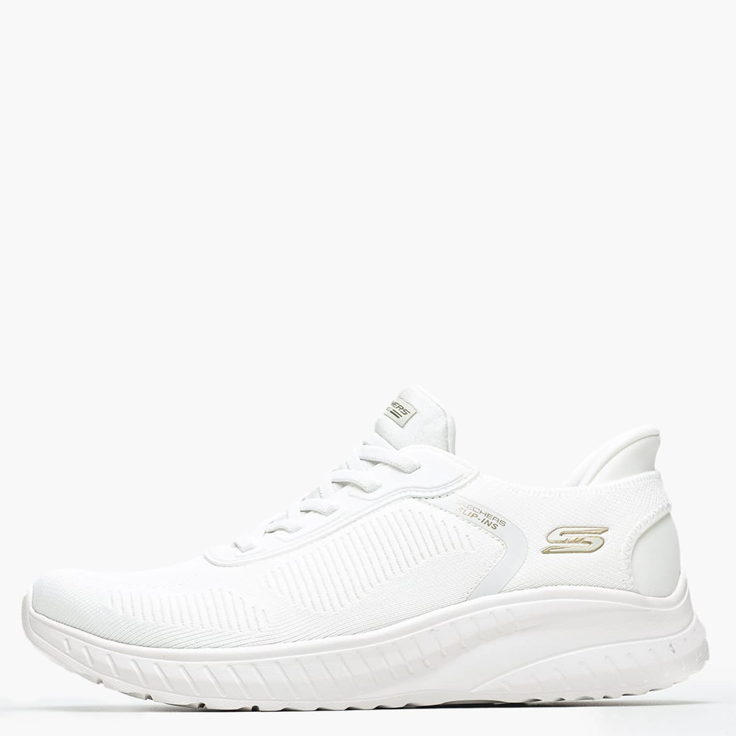 Γυναικεία Παπούτσια Casual 117497 Άσπρο Ύφασμα Skechers