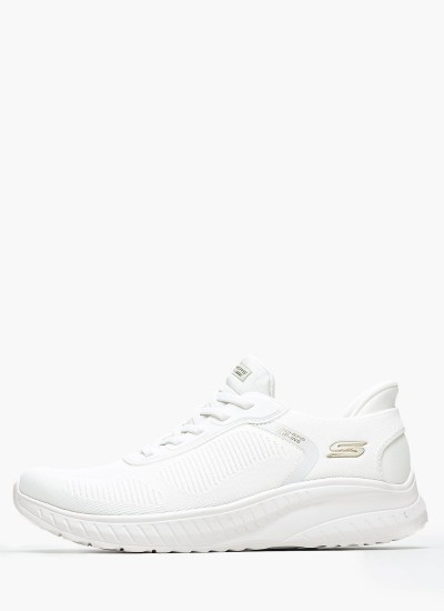 Γυναικεία Παπούτσια Casual 149752 Άσπρο Ύφασμα Skechers