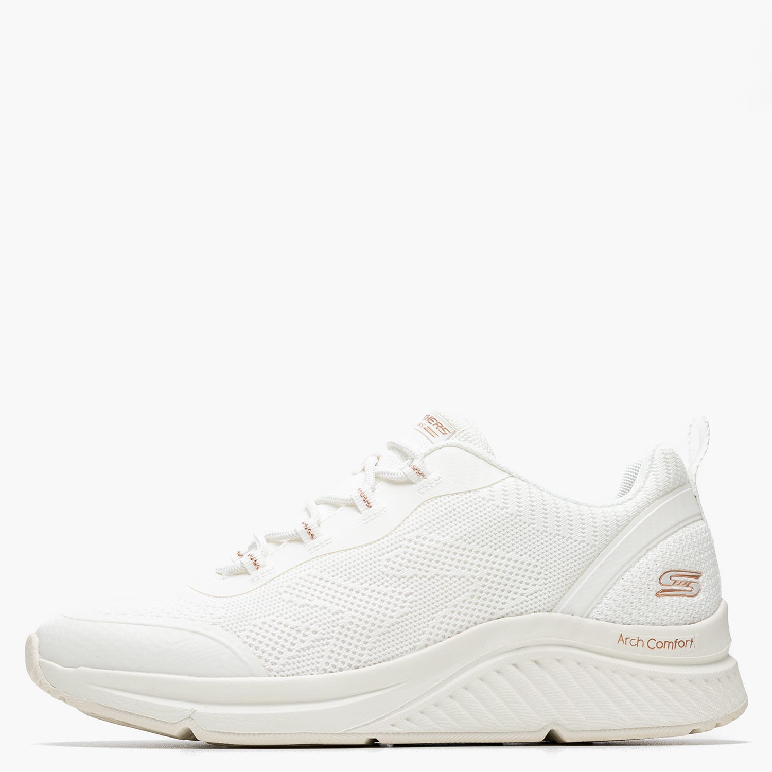 Γυναικεία Παπούτσια Casual 117561 Άσπρο Ύφασμα Skechers