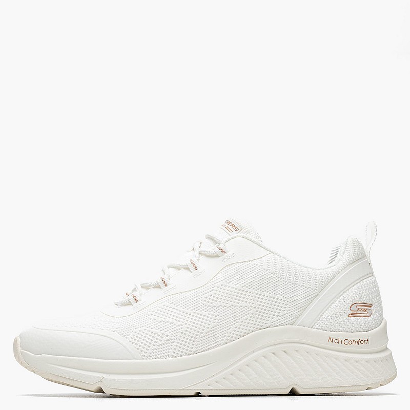 Γυναικεία Παπούτσια Casual 117561 Άσπρο Ύφασμα Skechers
