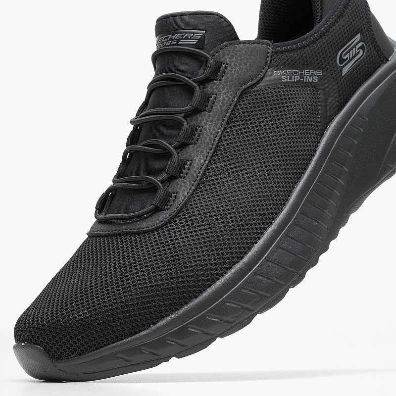 Ανδρικά Παπούτσια Casual 118303 Μαύρο Ύφασμα Skechers