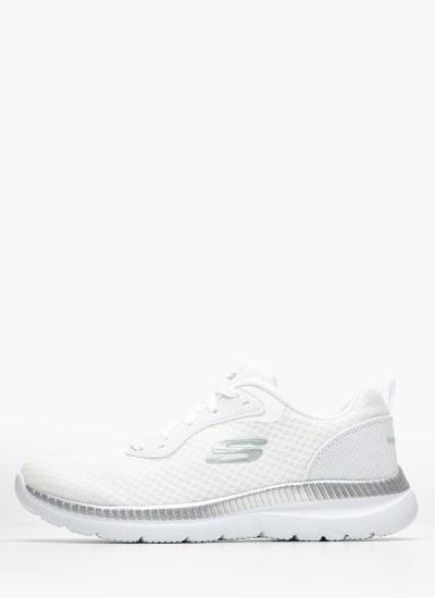 Γυναικεία Παπούτσια Casual 149752 Άσπρο Ύφασμα Skechers