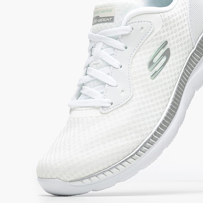 Γυναικεία Παπούτσια Casual 12606.G Άσπρο Ύφασμα Skechers