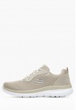 Γυναικεία Παπούτσια Casual 12606 Μπεζ Ύφασμα Skechers