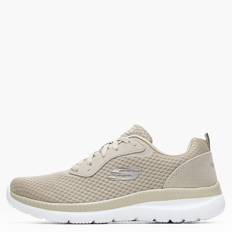 Γυναικεία Παπούτσια Casual 12606 Μπεζ Ύφασμα Skechers